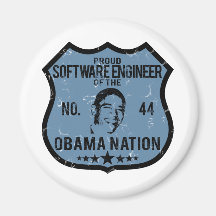 Software Engineer Obama Nation Magnet