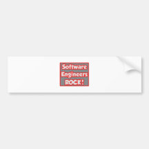 Software Engineers Rock! Bumper Sticker