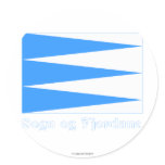 Sogn og Fjordane flag with name stickers