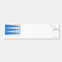 Sogn og Fjordane waving flag with name Bumper Sticker