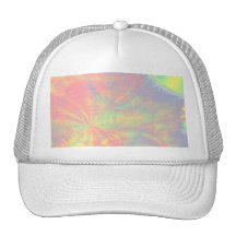Solar Burst, Fractal Art. Colourful. Mesh Hat