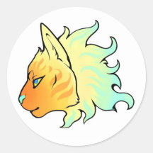 Solar Cat Sticker