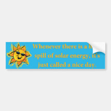 Solar Energy Bumper Sticker