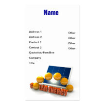 Solar Energy Business Card