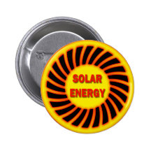 Solar Energy Pinback Button
