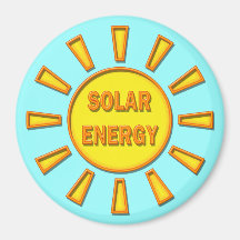 Solar Energy Refrigerator Magnet