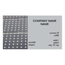solar panel business card