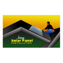 Solar Panels Business Cards