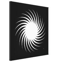 Solar Spiral Twist Canvas Print