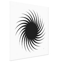 Solar Spiral Twist Stretched Canvas Prints