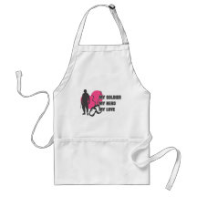 Soldier Pink Heart Aprons