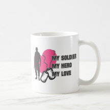 Soldier Pink Heart Mugs