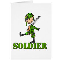 Soldier Stick Figure Cards