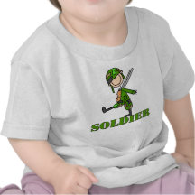 Soldier Stick Figure Tee Shirts