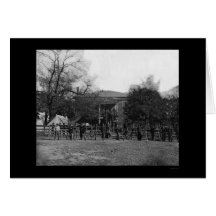 Soldiers by the Appomattox Court House 1865 Cards