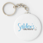 Soldier's Girlfriend (Bright Blue) Key Chain