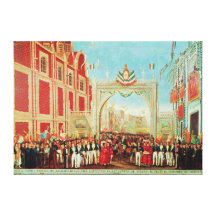 Solemn and Peaceful Entry of the Army Canvas Print