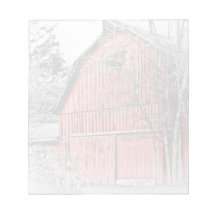 SOLITARY RED BARN Notepad