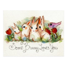 Some Bunny Loves You Postcards