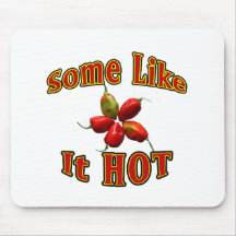Some Like It Hot Habanero Pepper Star Mouse Pads