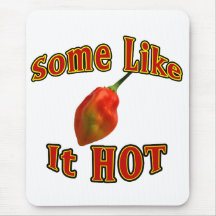 Some Like It Hot Single Habanero Pepper Mousepads