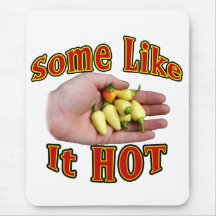 Some Like It Hot White Habanero Hand Pile Mousepad