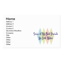 Some of My Best Friends Are First Mates Business Card Templates