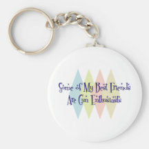 Some of My Best Friends Are Gun Enthusiasts Keychains