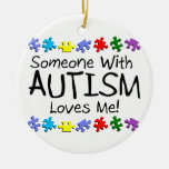 Someone with Autism Loves Me Autism Puzzle Ornaments