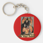Something Evil This Way Comes Halloween Tees Keychain