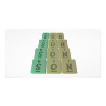 Son as Sulphur Oxygen Nitrogen Customized Photo Card