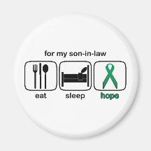 Son-in-law Eat Sleep Hope - Kidney Cancer Fridge Magnet