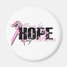 Son-in-law My Hero - Breast Cancer Hope Magnets