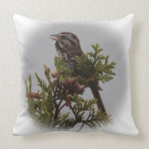 Song Bird Throw Pillows