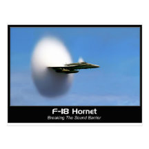 Sonic Boom F-18 Hornet Post Card