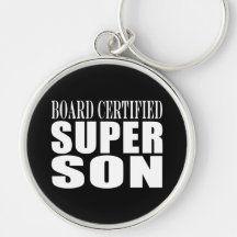 Sons Birthday Parties : Board Certified Super Son Key Chain