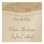 Sophisticated Damask Save the Date Invites