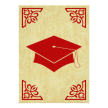 sophisticated graduation cap announcement