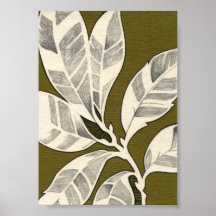 Sophisticated Modern Leaf Posters