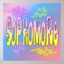 Sophomore - Flowers Poster