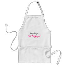 Sorry Boys Im Engaged Apron