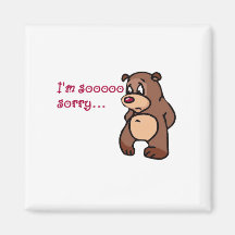 sorry fridge magnet