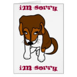 Sorry puppy greeting card