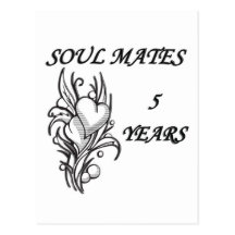 SOUL MATES 5 Years Postcard