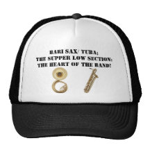 sousaphone, BariSax, Bari Sax/ Tuba;The supper ... Hat