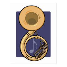 sousaphone postcard