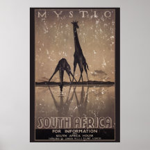 South Africa - distressed Print