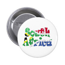 South Africa Flag Button