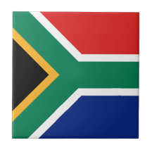 South Africa Flag Ceramic Tile