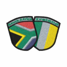 South Africa/Ireland Friendship Flags Embroidered Embroidered Shirt